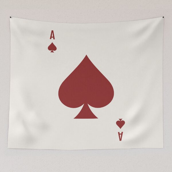 Item preview, Ace of spades (beige and maroon tone) designed and sold by Paigaam.