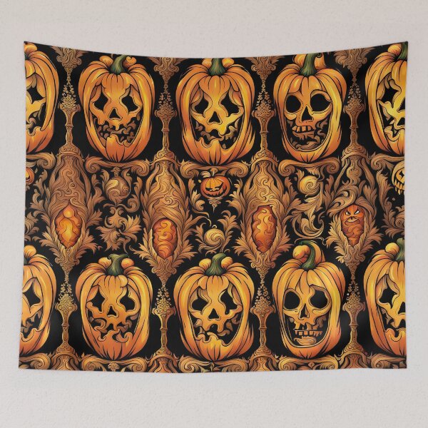 Item preview, Sketchy Pumpkin Pattern designed and sold by DiscoGypsyFish.