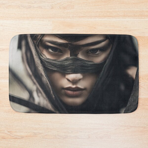 Item preview, Kunoichi female shinobi warrior closeup portrait designed and sold by RK - Shop.