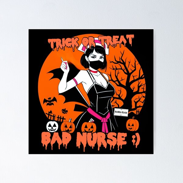 Item preview, Halloweenr nurse a33 designed and sold by RedWolfDisigne.
