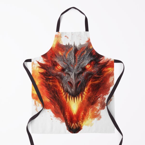 Item preview, Inferno's Embrace: Magma/Fire Dragon Head Art designed and sold by Christian Weiss.