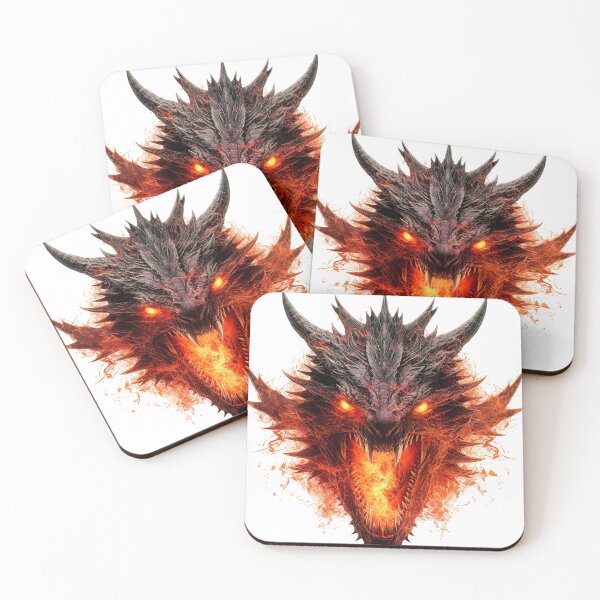Item preview, Inferno Unleashed: Fierce Fire Dragon Art designed and sold by Christian Weiss.
