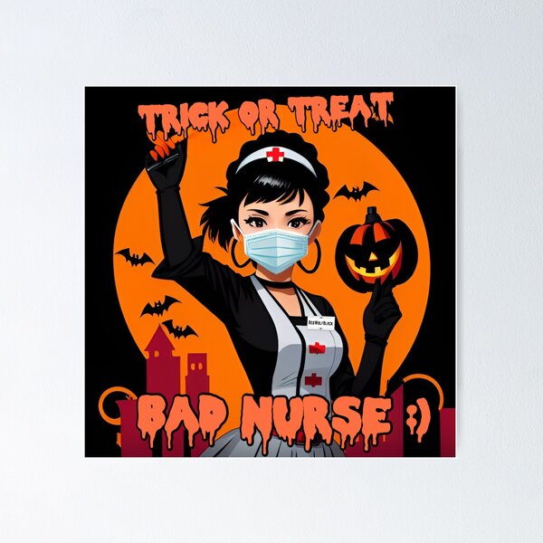 Item preview, Halloweenr nurse a34 designed and sold by RedWolfDisigne.