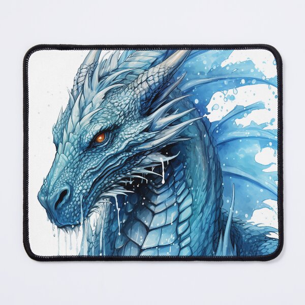 Item preview, Glacial Serenity: Aquafrost, the Water Ice Dragon Art designed and sold by Christian Weiss.