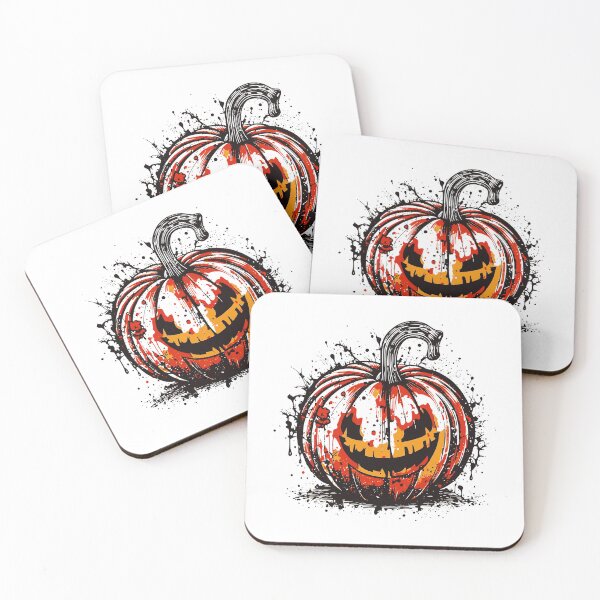 Item preview, Laughing Fright: Black, Red, and Orange Halloween Pumpkin designed and sold by Dreamspiration.