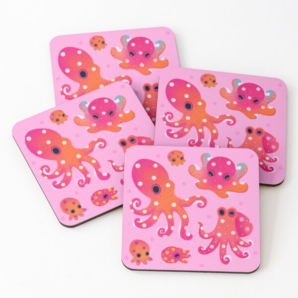Item preview, Polka dot octopus - pink designed and sold by pikaole.