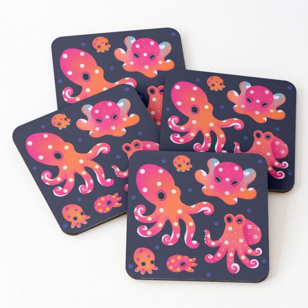 Item preview, Polka dot octopus - dark designed and sold by pikaole.