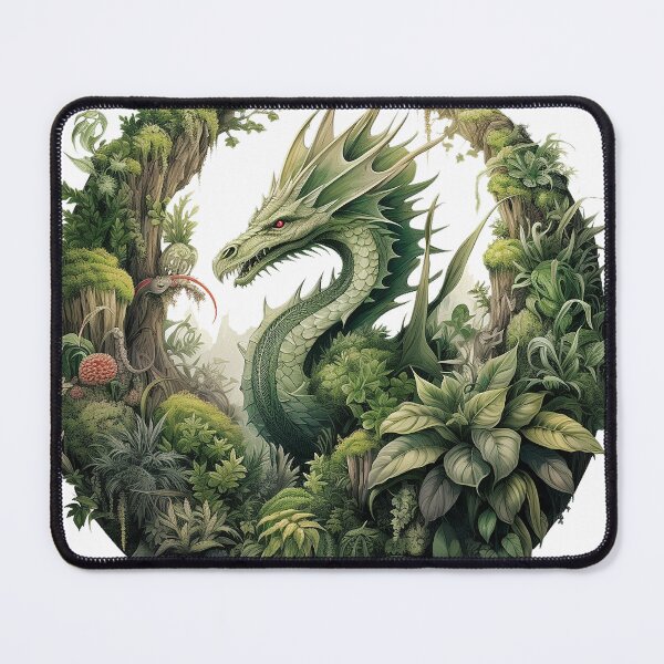 Item preview, Ferocity Unleashed: Fierce Jungle Dragon Art designed and sold by Christian Weiss.
