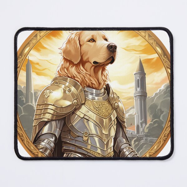 Item preview, Discover 'Sir Charles': The Valiant Golden Retriever Knight in Shining Armor designed and sold by Christian Weiss.