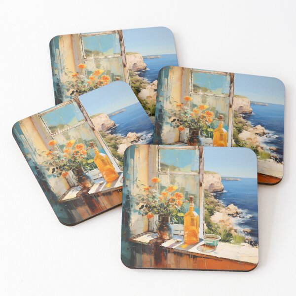 Item preview, UK Coast View Painting designed and sold by junkydotcom.