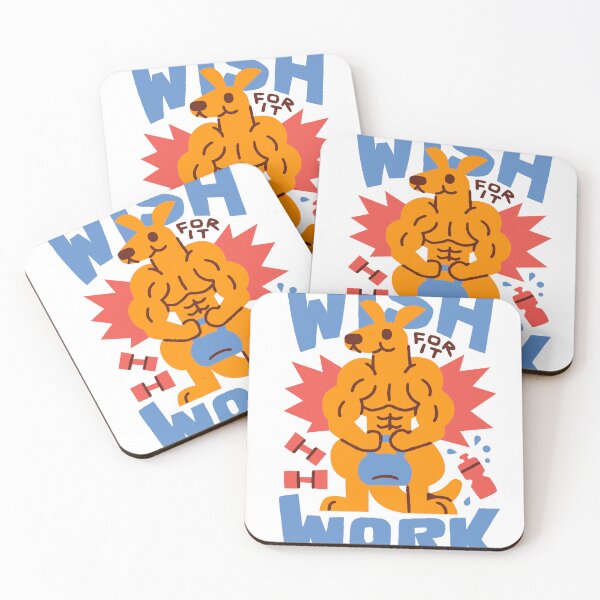 Item preview, Kangaroo and Quote illustration  designed and sold by monkik.