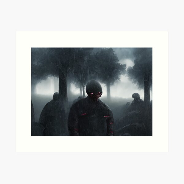 Item preview, Alien Soldier Camouflage In Dark Forest designed and sold by SassyArtistry.
