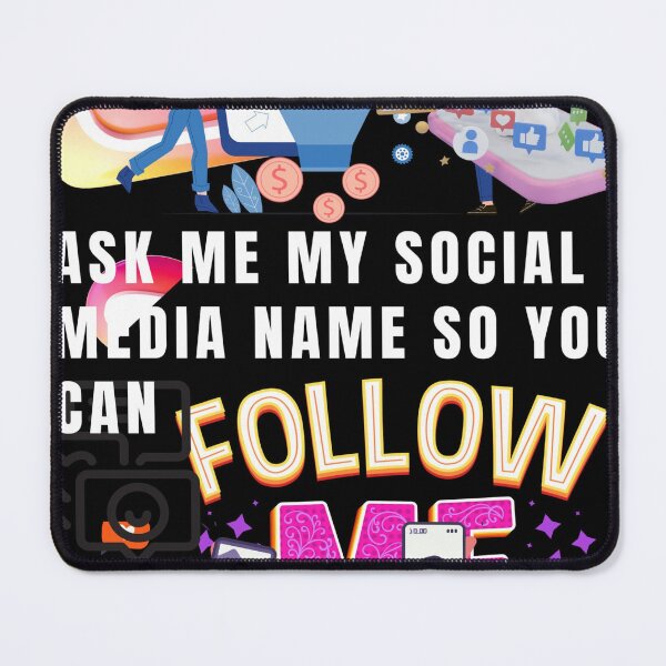 Aperçu de l'œuvre T-shirt de promotion des médias sociaux créée et vendue par souniquestyles.