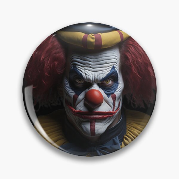 Artikelvorschau, KI-generierter Clown mit wütendem Blick entworfen und verkauft von likbatonboot.