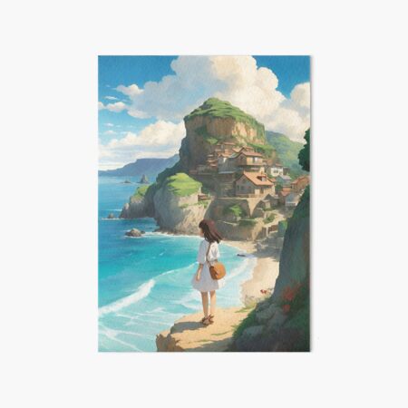 Item preview, Summer Serenity - A Dreamy Anime Artwork designed and sold by LoFizzy.