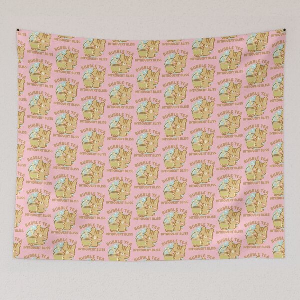 Item preview, Cute Kawaii Chipmunk Bubble Tea Introvert Bliss designed and sold by cutecozynook.