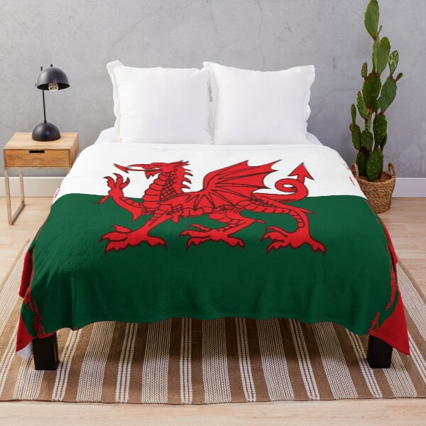 Item preview, Y Ddraig Goch The Red Dragon Grunge Welsh Flag designed and sold by taiche.