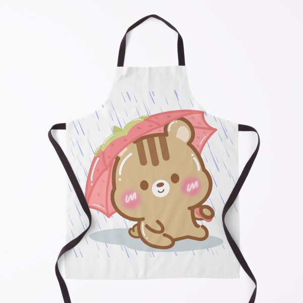 Item preview, Cute Kawaii Chipmunk Rainy Day Solitude designed and sold by cutecozynook.