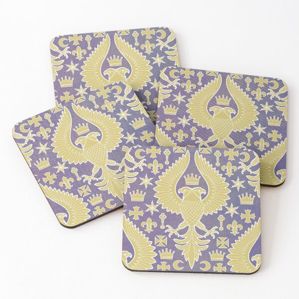 Item preview, Heraldic Eagle - Gold and Purple designed and sold by Carina Parry Studios.