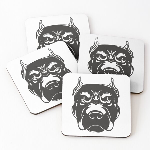 Item preview, Black Bulldog Head Art  designed and sold by FoxTail-Designs.