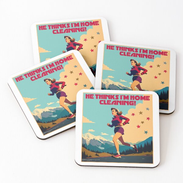 Item preview, He Thinks I'm Home Cleaning Sassy Runner designed and sold by Esskay Designs.