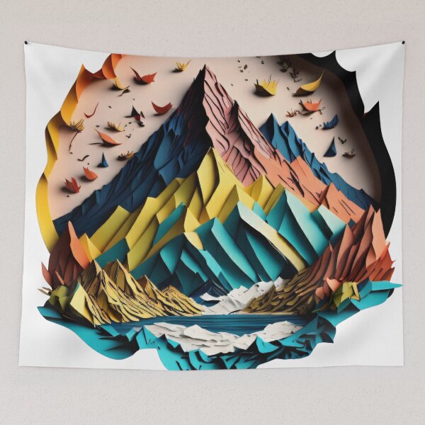 Item preview, Papercut mountain designed and sold by ManikRaja.