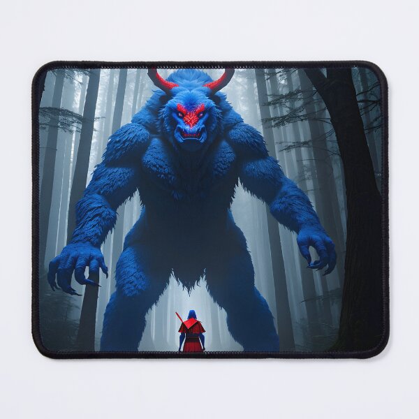 Item preview, Blue Monster in a Forest designed and sold by Everythingstakn.