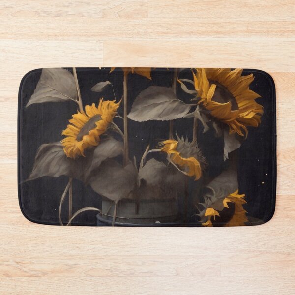 Item preview, Sunflowers floating in the dark sea designed and sold by M-Y-A-R-T-.