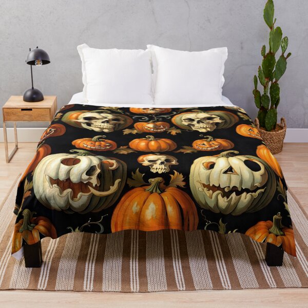 Item preview, Scary Vintage Pumpkins designed and sold by DiscoGypsyFish.