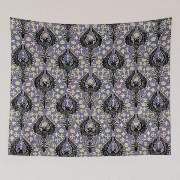 Item preview, Heraldic Eagle - Black and Purple designed and sold by Carina Parry Studios.