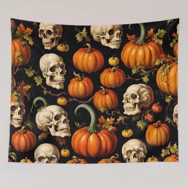 Item preview, Scary Vintage Pumpkins designed and sold by DiscoGypsyFish.