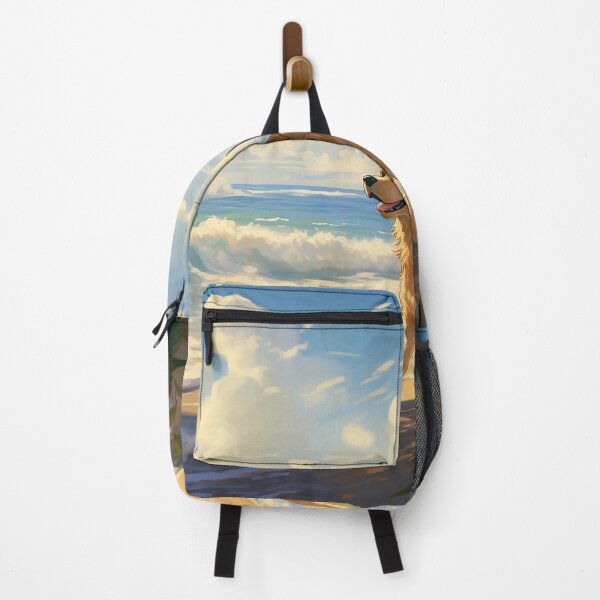 Item preview, Discover 'Shoreline Companion': A Dog's Serene Beachside Reverie designed and sold by Christian Weiss.