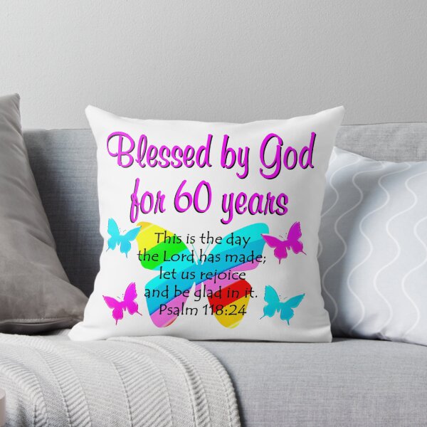 CHRISTIAN 60TH YEAR OLD BIRTHDAY Throw Pillow