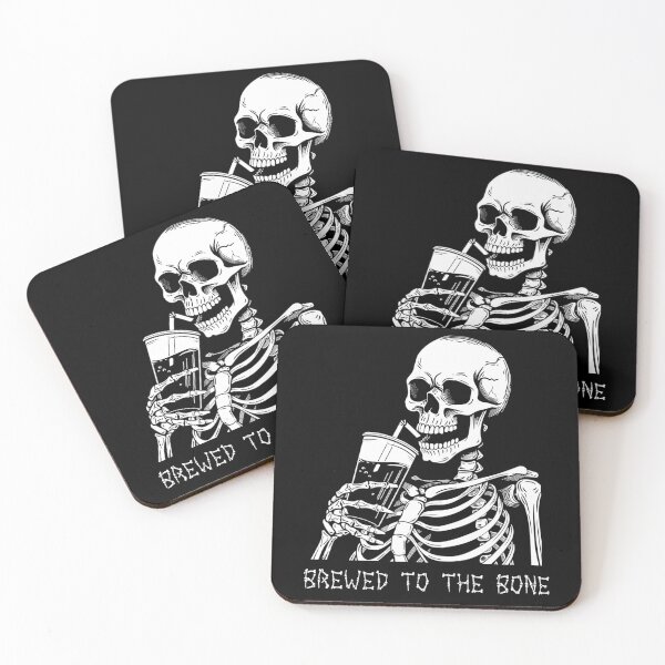 Artikelvorschau, Funny Skeleton Goth Men Women Funny Halloween Coffee entworfen und verkauft von KsuAnn.
