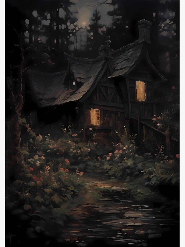 Fairycore cottage dark academia gothic cottagecore decor Greeting Card for  Sale by Mehak Khan