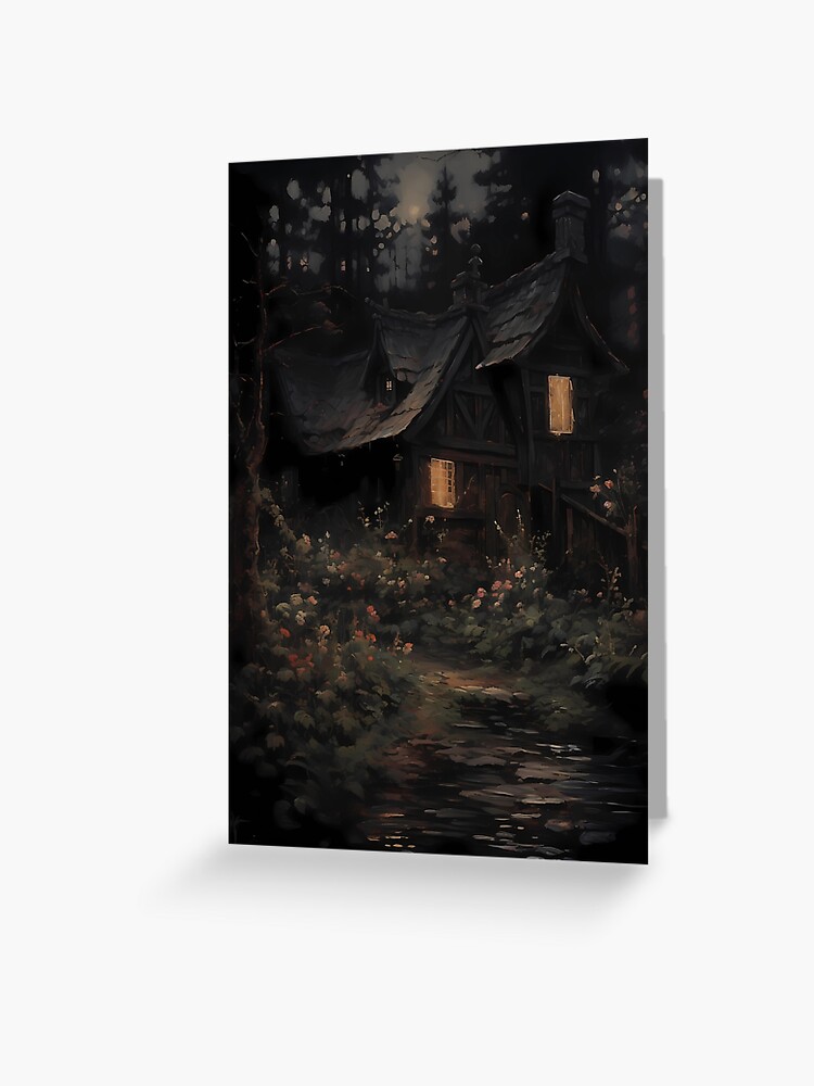 Fairycore cottage dark academia gothic cottagecore decor Greeting Card for  Sale by Mehak Khan