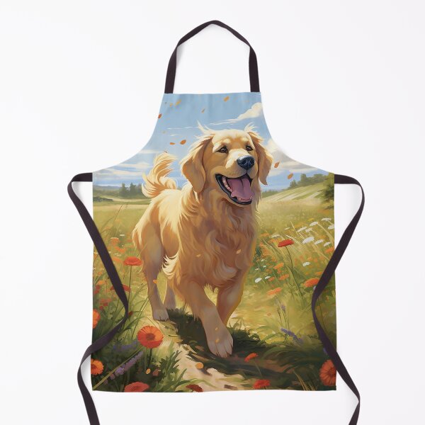 Item preview, Meet 'Blossom': Golden Retriever's Heartwarming Stroll Through a Field of Flowers designed and sold by Christian Weiss.