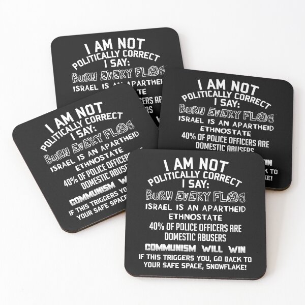 Item preview, I Am Not Politically Correct - Socialist Satire designed and sold by MissMerric.
