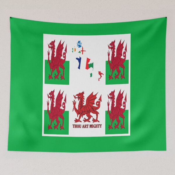 Item preview, Wales Rugby Fan Baner Cymru Flag Design designed and sold by taiche.