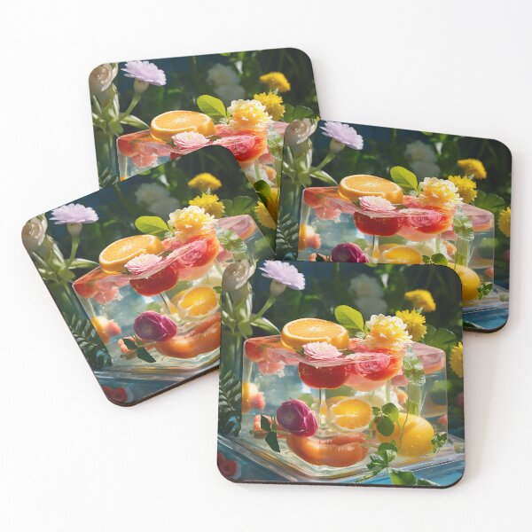 Item preview, Floral fruit aspic solarium designed and sold by WallWhimsyWorks.