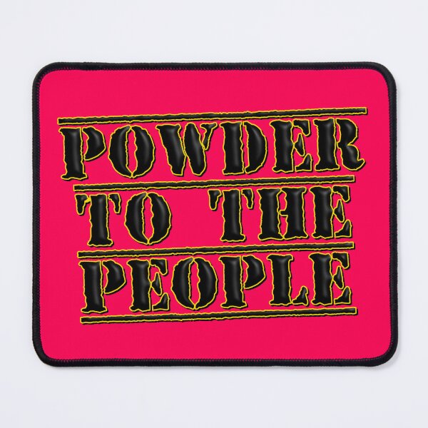 Artikelvorschau, Powder to the people – Schwarz – Rave-Veteran entworfen und verkauft von timtopping.