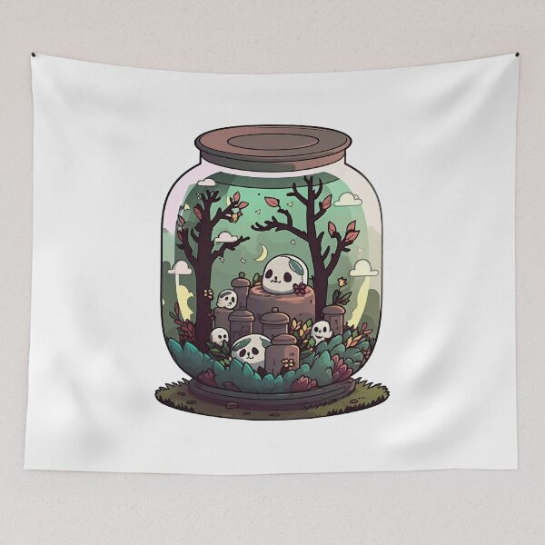 Item preview, Halloween Graveyard in a jar designed and sold by Inky-Spiration.
