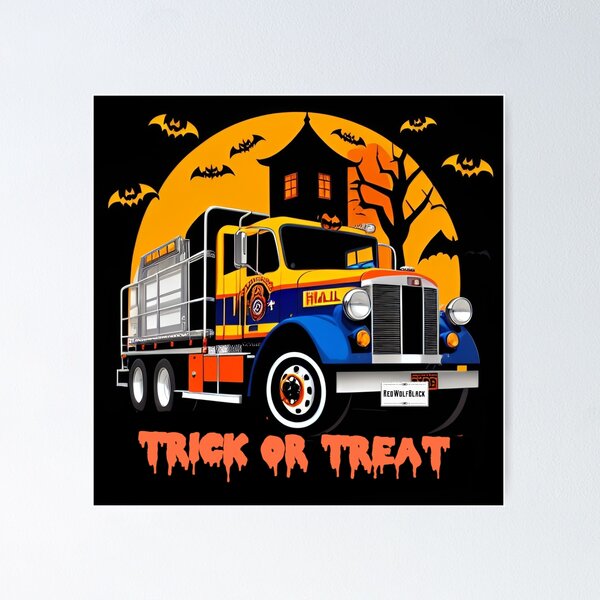 Item preview, Halloween truck  a43 designed and sold by RedWolfDisigne.
