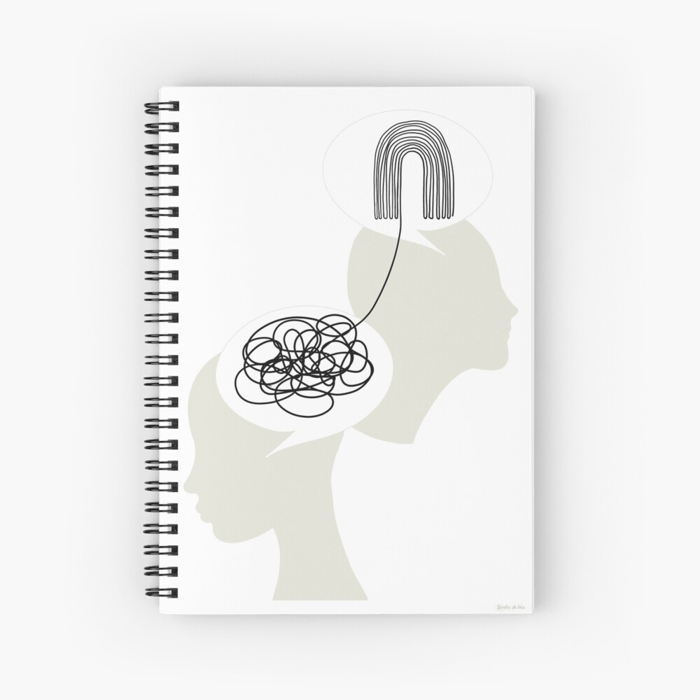 psychology wall art | Spiral Notebook