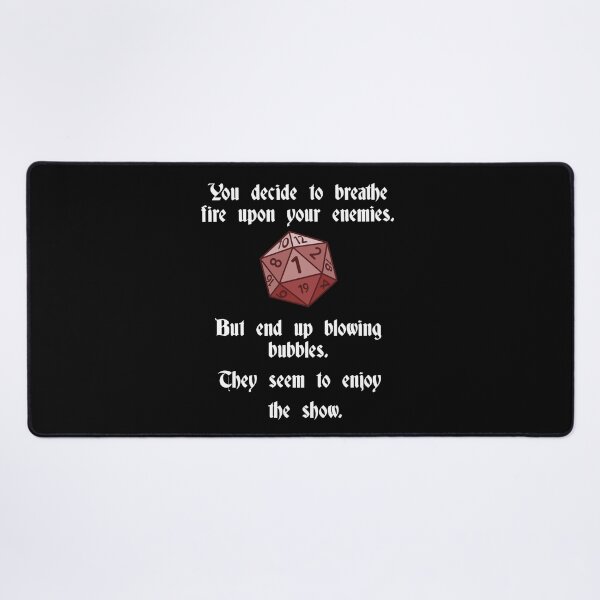 Item preview, Bubbling Blunder - RPG Natural 1 while breathing fire! designed and sold by Zanda-Nerd-Shop.