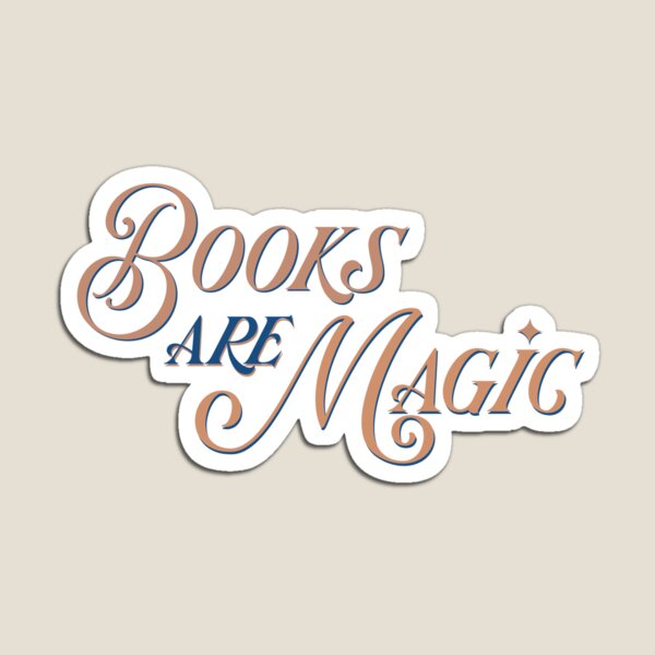 Item preview, Books Are Magic Sticker designed and sold by BlushingLumi.