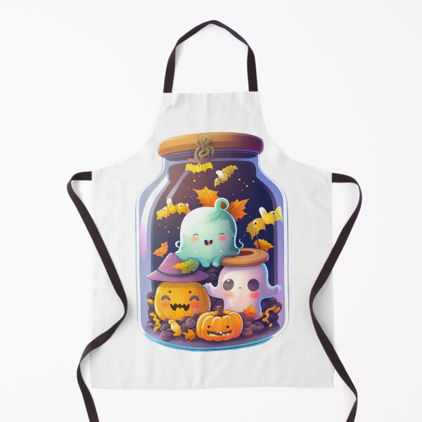 Item preview, Cute Halloween scene in a jar designed and sold by Inky-Spiration.
