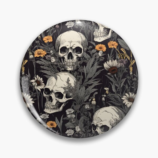 Item preview, Gothic Dreams: Faded Skulls and Haunting Wildflowers designed and sold by trendyzcom.