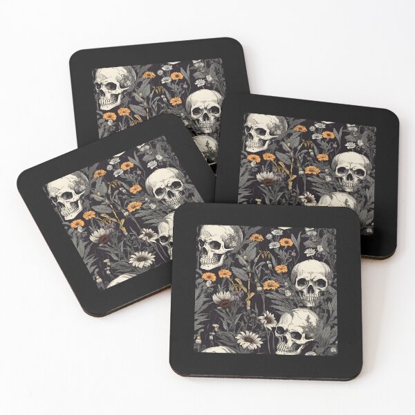 Item preview, Gothic Dreams: Faded Skulls and Haunting Wildflowers designed and sold by trendyzcom.