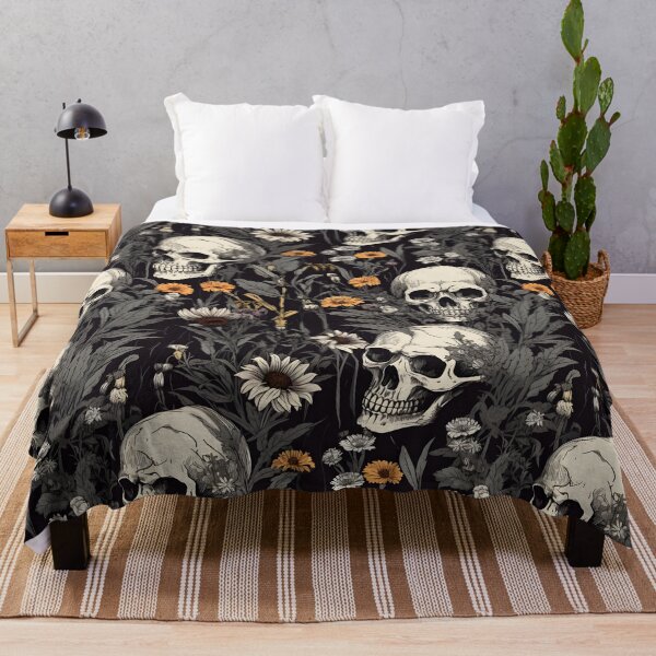 Item preview, Gothic Dreams: Faded Skulls and Haunting Wildflowers designed and sold by trendyzcom.